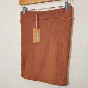 Sold Araminta James Wave Crinkle Skirt in Chocolate NWT